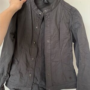 Kuhl Gray Button-Up Jacket